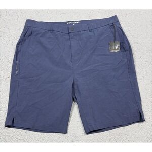 NWT Municipal Shorts Mens 40 Blue Stretch Chino Golf Walking Athletic 9 Inseam